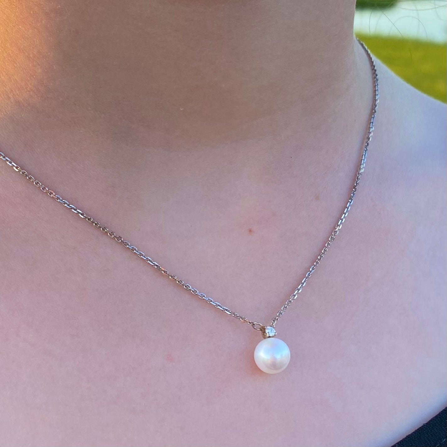 Classic Pearl And Diamond Necklace Cape Cod Jewelers