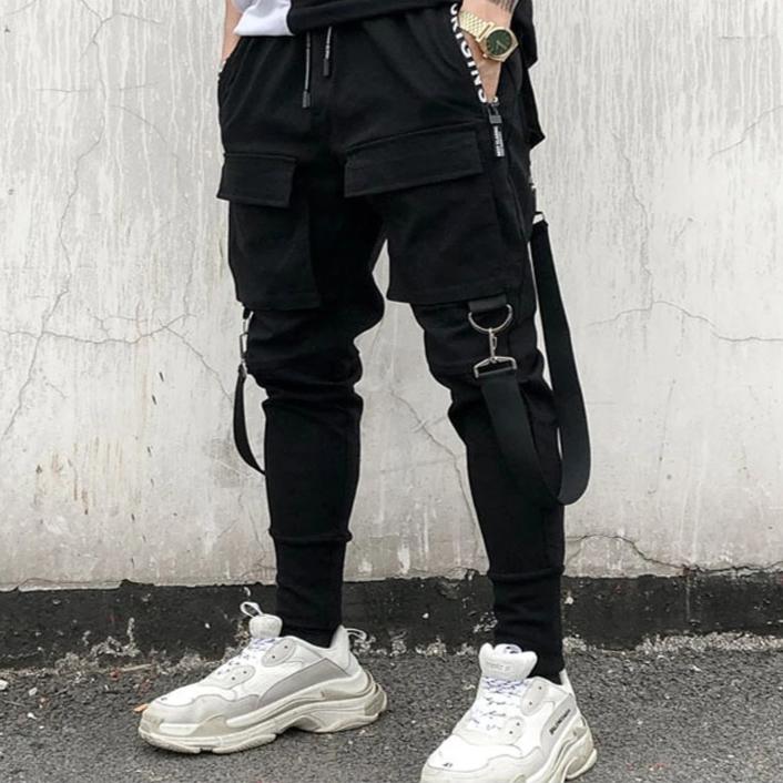 strapped joggers