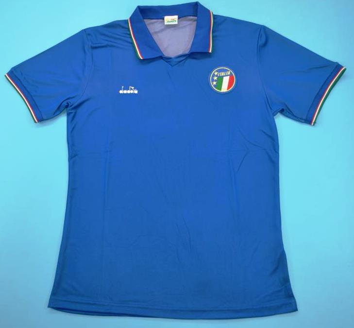 Italy retro soccer jersey World Cup 