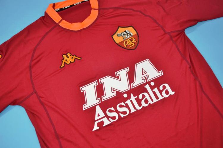 AS Roma retro soccer jersey 2000-2001 