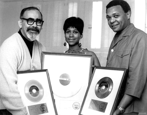 Aretha Franklin Jerry Wexler RIAA awards