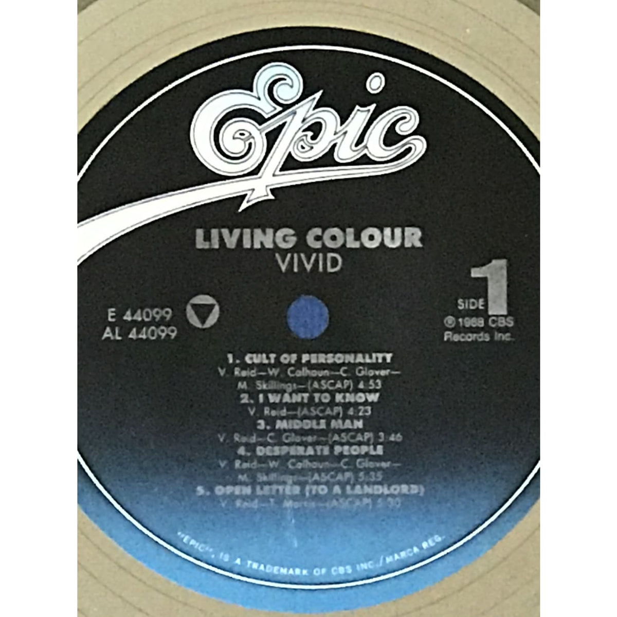 Living Colour Vivid Platinum LP Award – MusicGoldmine.com