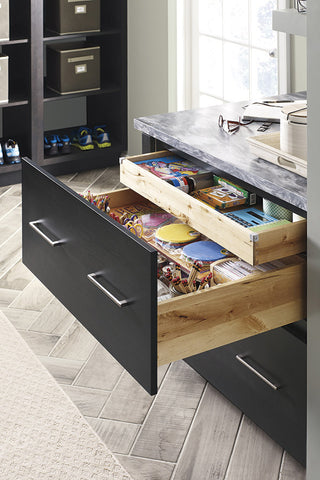 two drawer base cabinet