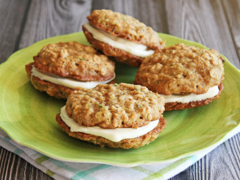 Zucchini Sandwich Cookies with Casco Bay Creamery