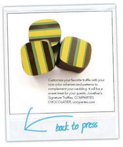 Bride & Bloom Wedding Magazine Compartes Chocolatier Truffles