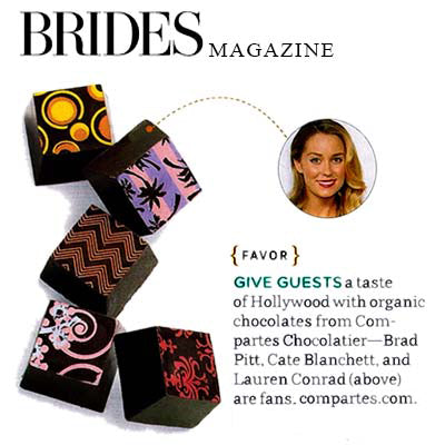 Brides Magazine Chocolate Wedding Favors