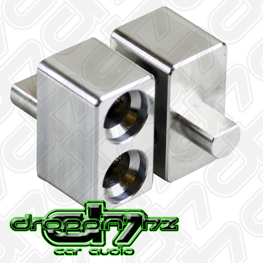 Pair of ILL Customz Power and Ground 4 Gauge to 4 Gauge Amp Input Reducers 