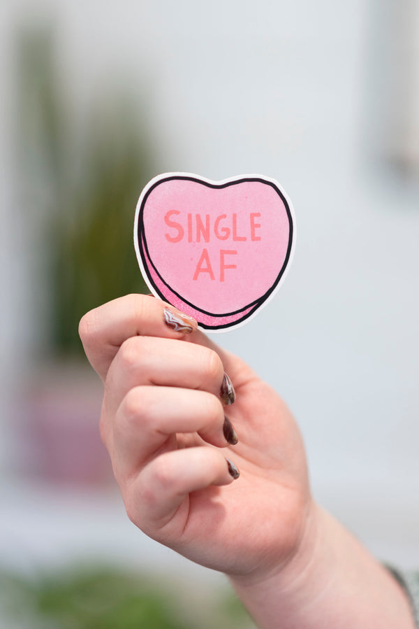 Single AF Heart Sticker