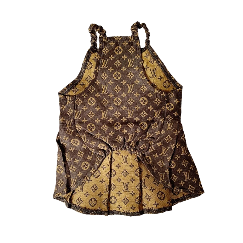 Chewy Vuitton Monogram Dress – Paws Unit