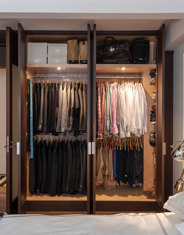 Peter Som's organized custom closet