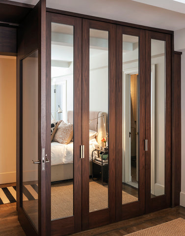 mirrored closet doors