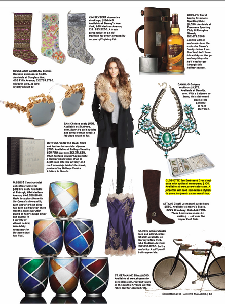 Travel Jewelry case in Avenue magazine