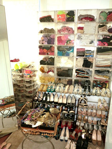 shoe racks in Miguelina's celebrity dream closet