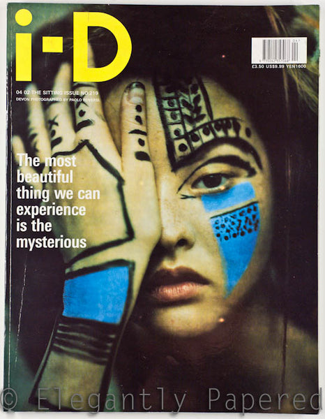 iD Magazine The Sitting Issue. No. 219. April 2002