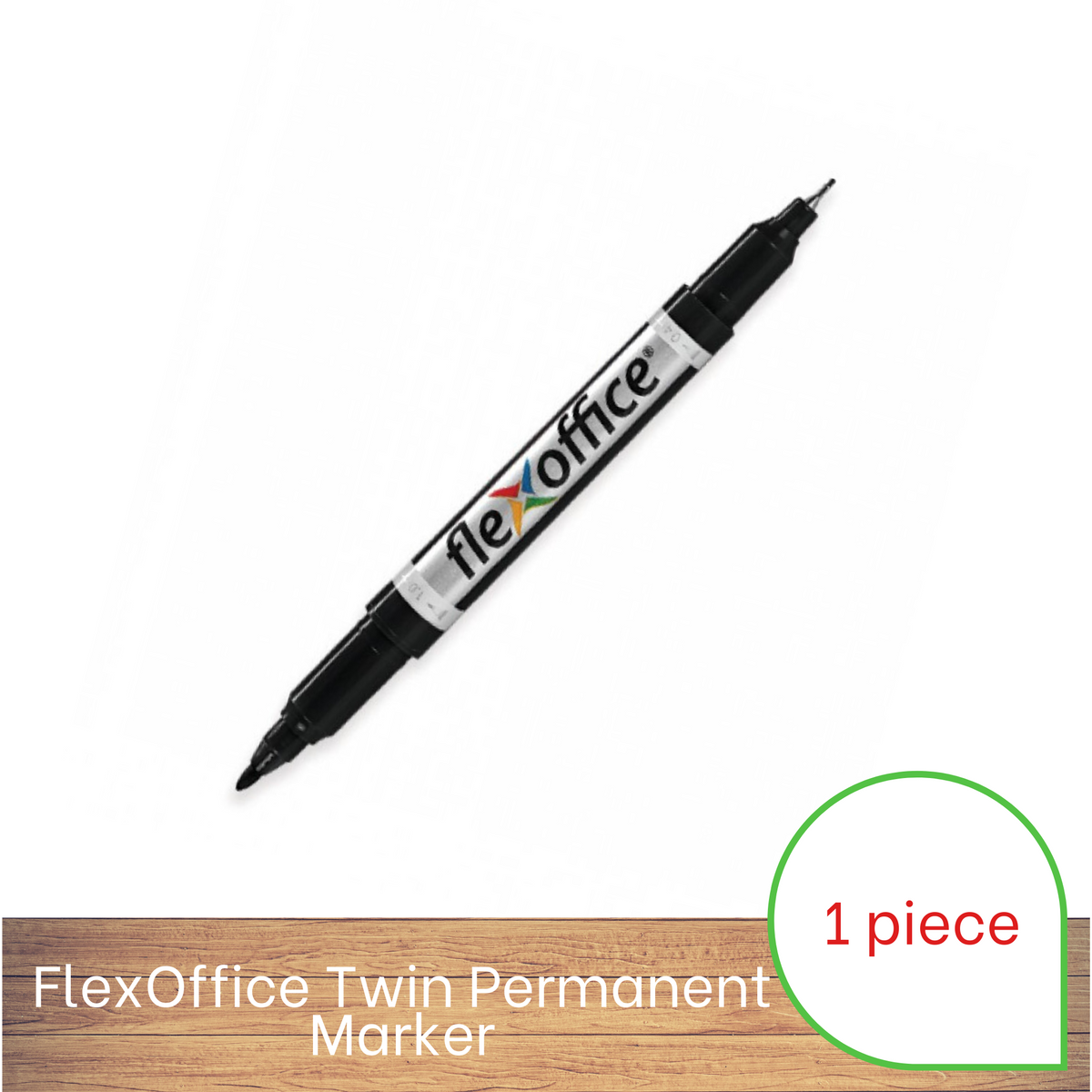 Compatibel met Meesterschap aftrekken Flex Office Twin Permanent Marker (Black) – Fresh Mart