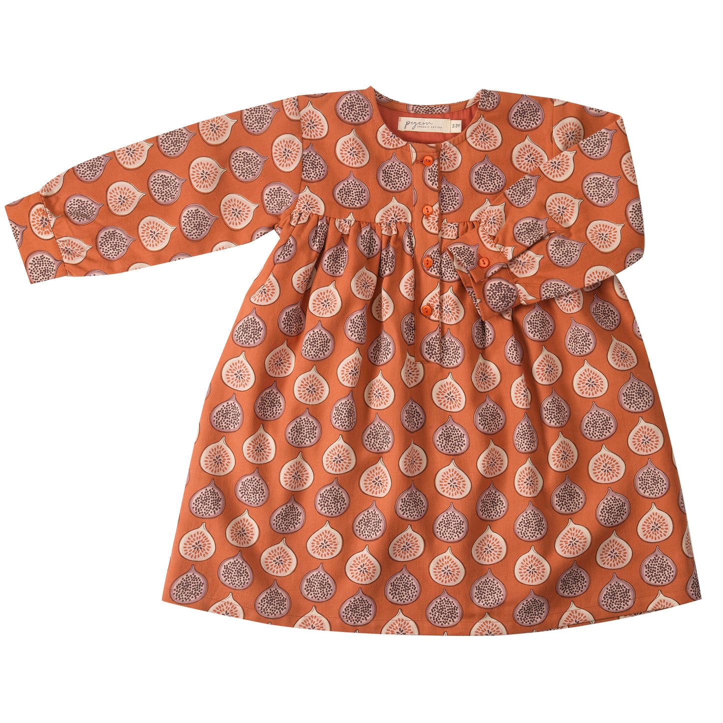 Yoke Dress | Fig Orange
