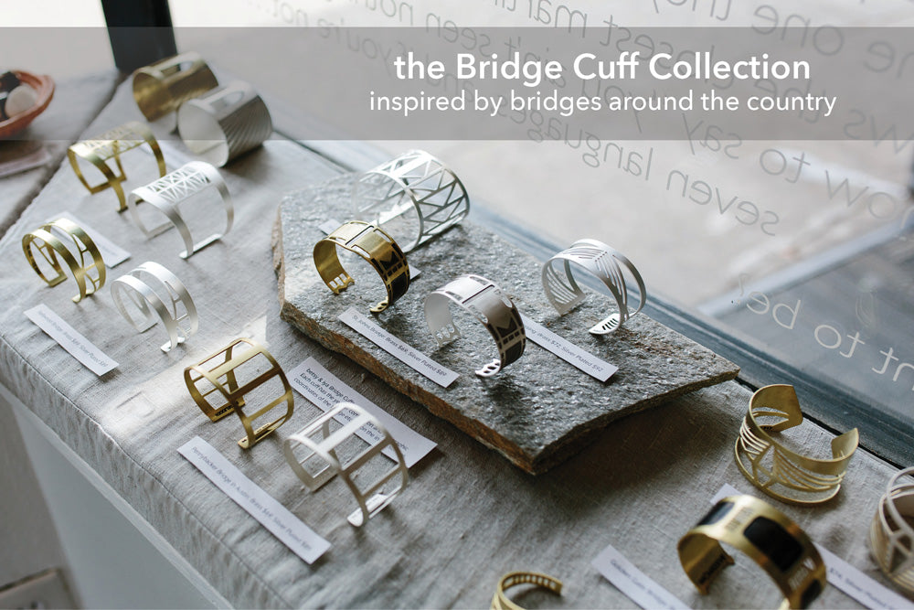 betsy & iya bridge cuffs in silver and brass