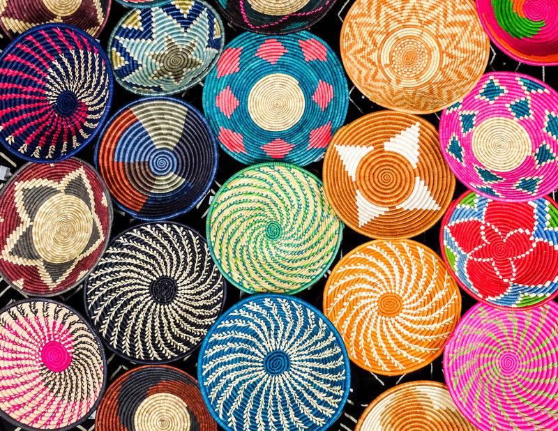 Handwoven baskets from Hamidou Koita