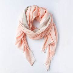 Bloom & Give Tres Cotton Scarf in Rose