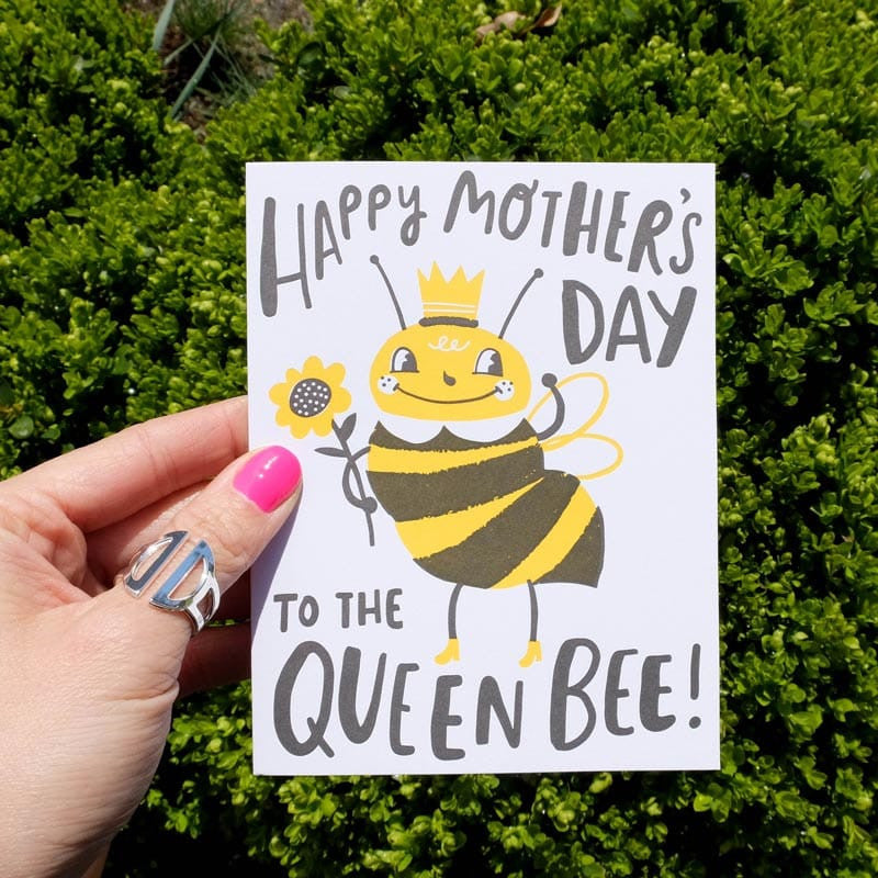 happy mother's day to the queen bee card