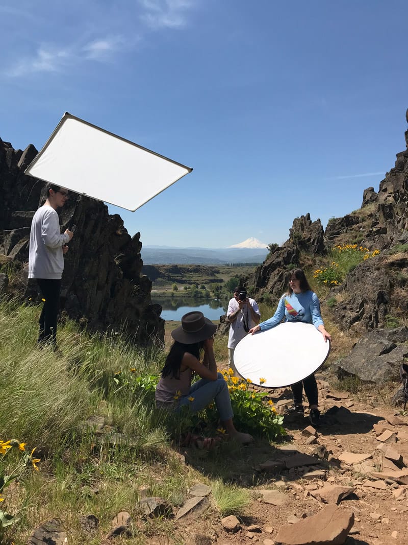 Inti Collection behind the scenes reflectors