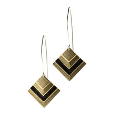 betsy & iya Black Root Earrings