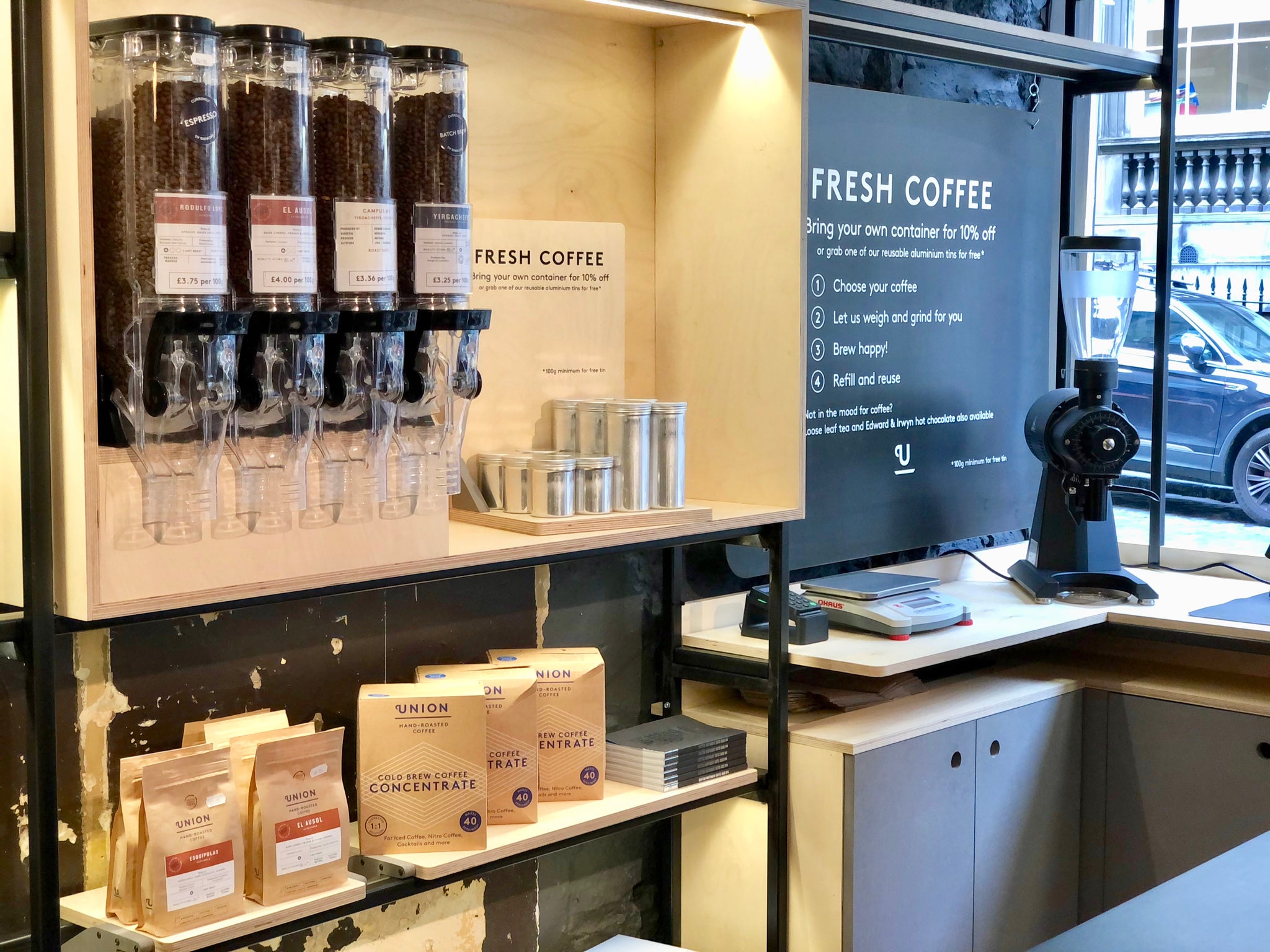 union brew lab the store fresh coffee reusable
