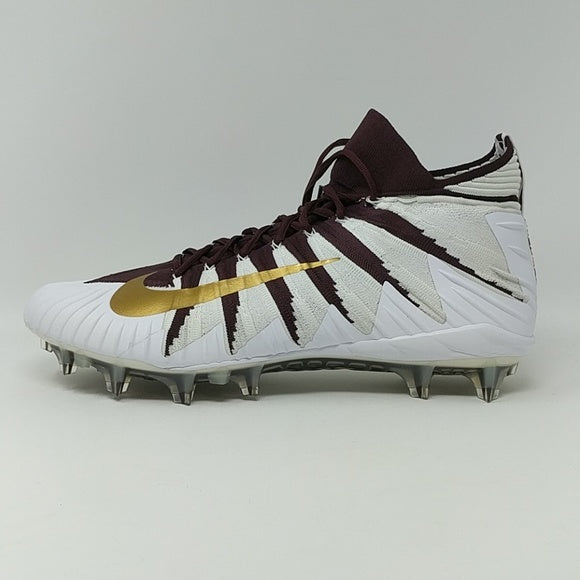 maroon and gold football cleats