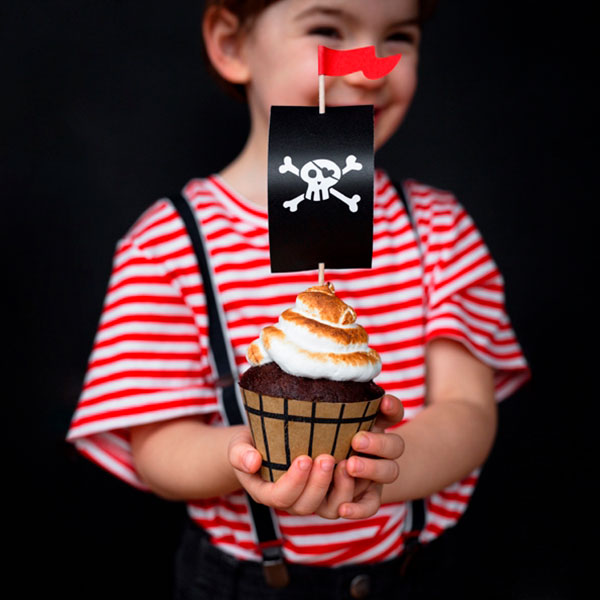 cupcake pirata fiesta tesoro pirata