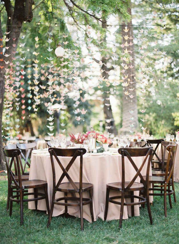 decoración boda en jardines