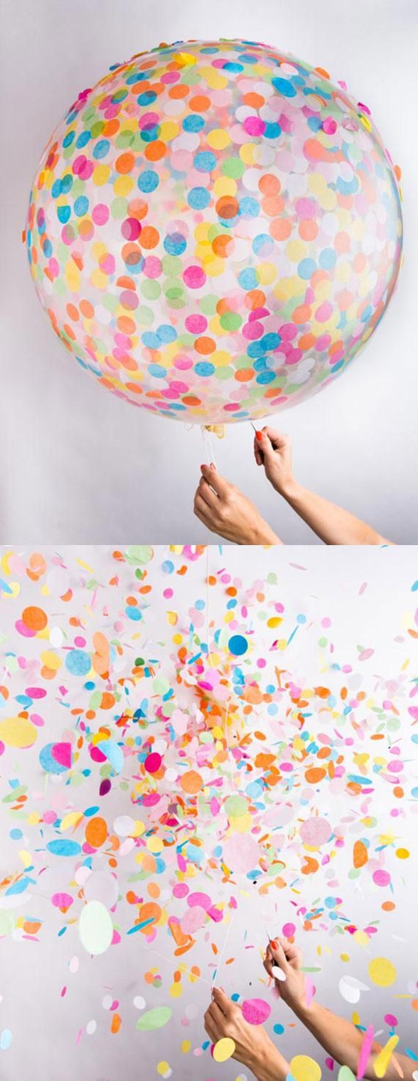 globo relleno de confetti