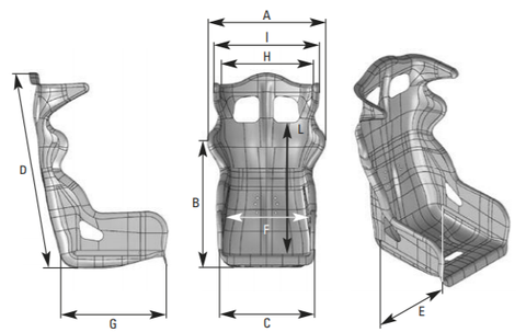 OMP Racing Seat Size Chart