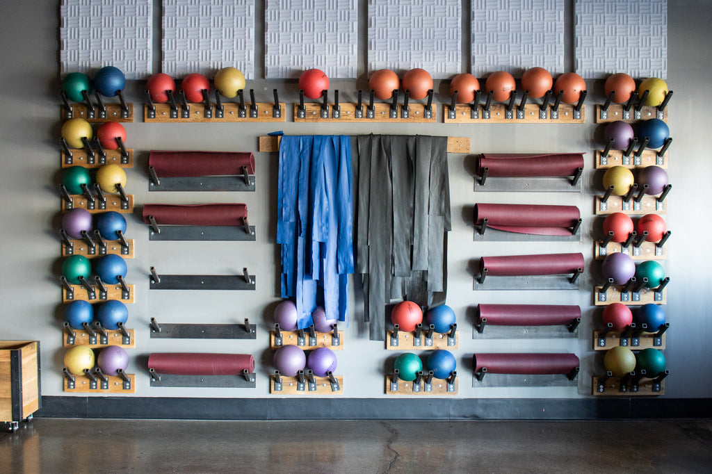 Fitness studio storage solutions