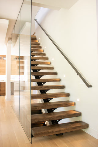 custom staircase, floating staircase