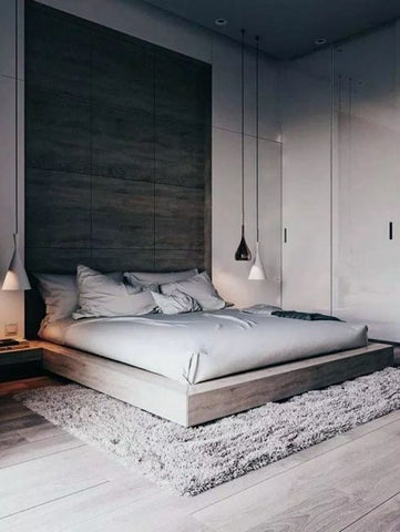 modern bed, wood bed, custom bed, custom furniture