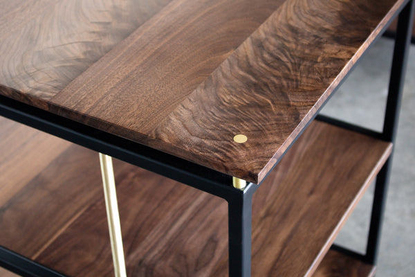 desk, wood desk, executive desk, wood furniture, sustainable furniture, walnut desk