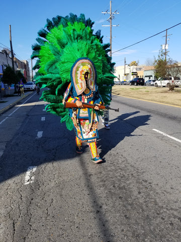 Mardi Gras Indian on St Claude 2018