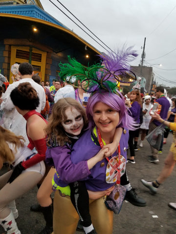 Dancing in the Marigny on Mardi Gras afternoon