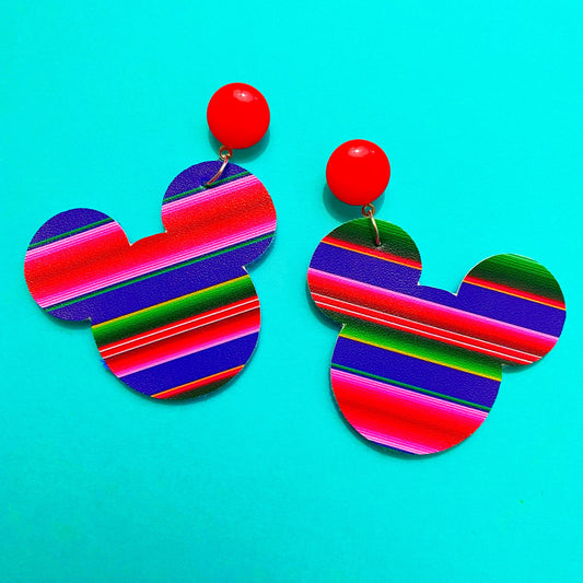 Serape Stripe Mouse Drop Earrings