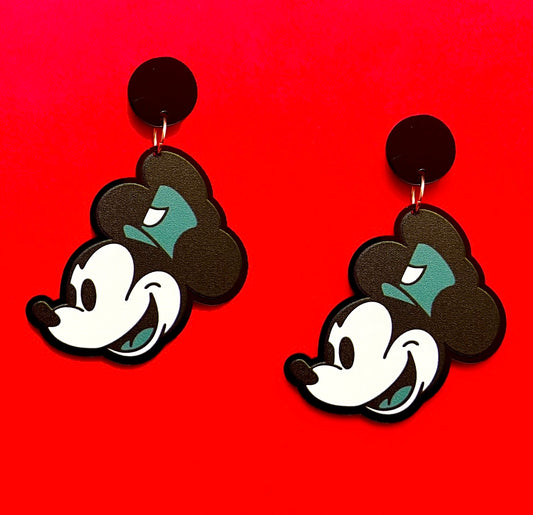Steamboat Mouse Drop Earrings