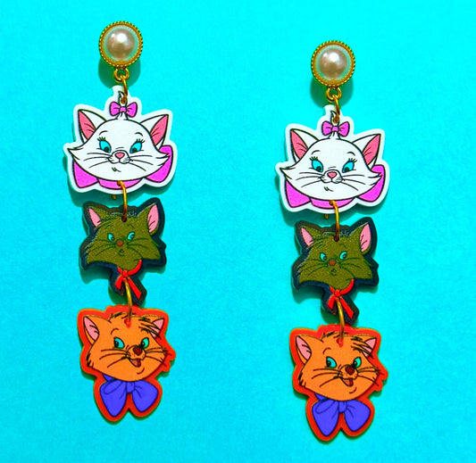 Aristocats Tiered Drop Earrings