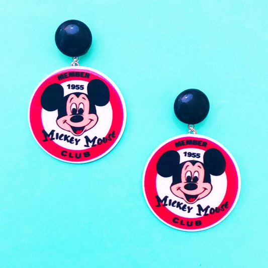 Mouse Club Drop Earrings