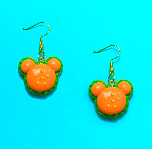 Burger Mouse Resin Drop Earrings