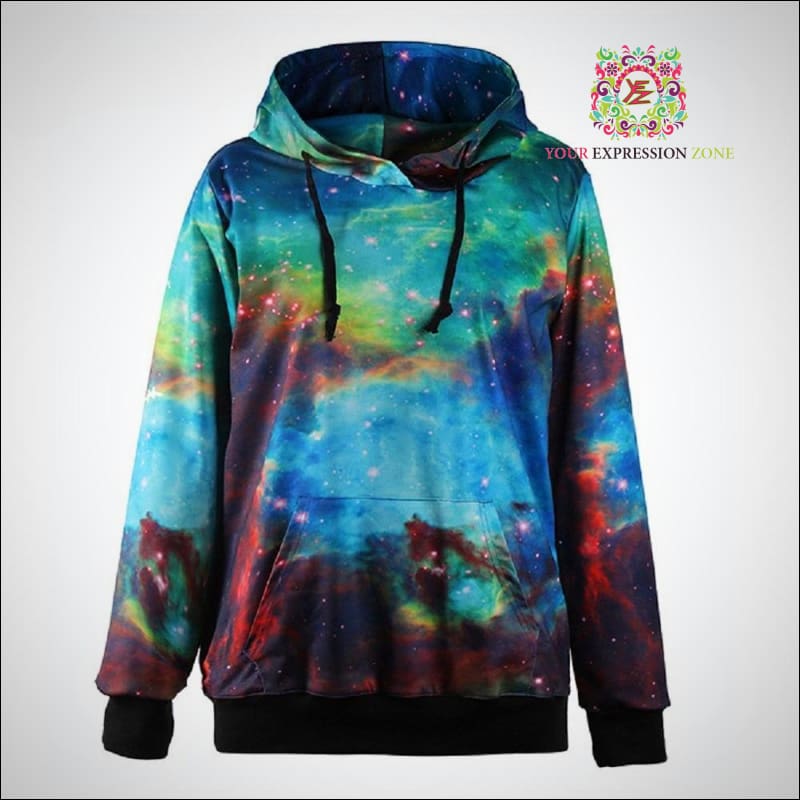 red galaxy sweatshirt