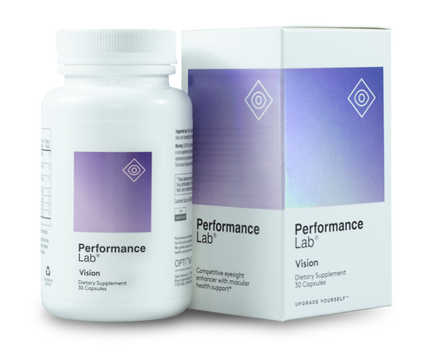 A bottle of Performance Lab Vision 
