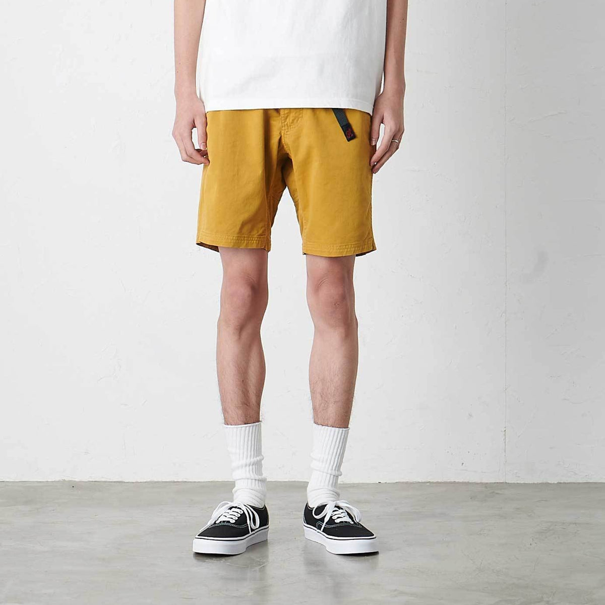 athletic fit khaki shorts