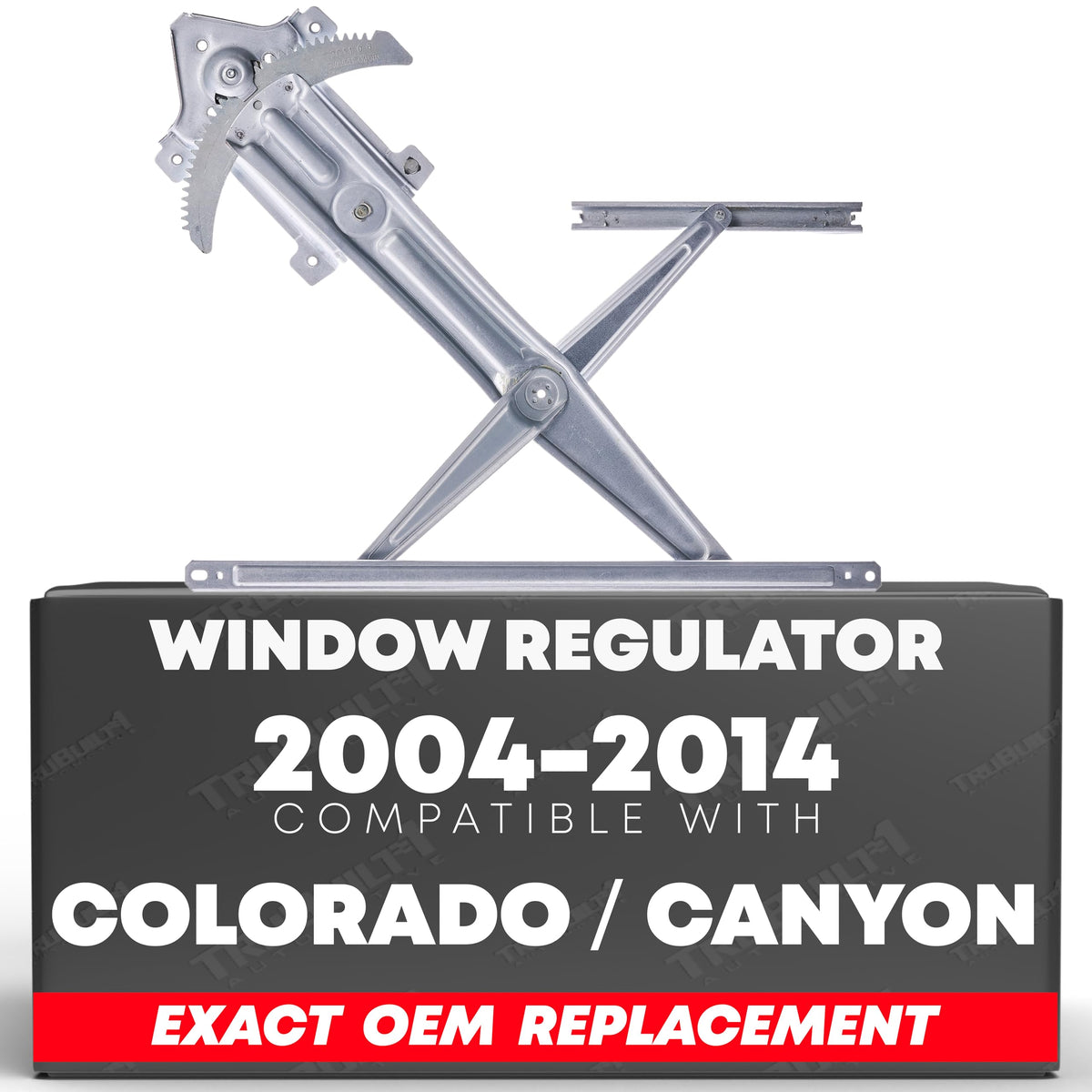 Window Regulator (Manual) Front Right Passenger Side | Compatible with 2004-2014 Chevy Colorado, GMC Canyon, Also 2006-2008 Isuzu | Replaces# 97247752, 749-261