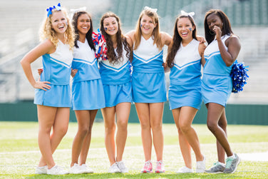 Cheerleaders wearing Nfinity cheer shoes uk