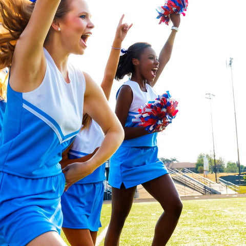 Cheerleaders wearing cheer shoes uk