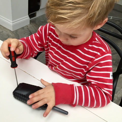 Screwing to improve fine motor skills